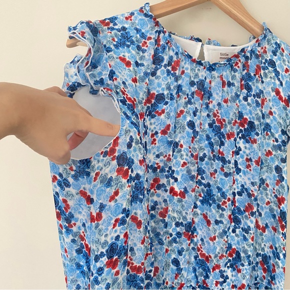 LITTLE MOON Blue Rarity Tiered Maxi Dress - Picture 7 of 13